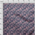 thumbnail image 2 of oneOone Organic Cotton Voile Fabric Square & Triangle Geometric Decor Fabric Printed BTY 42 Inch Wide, 2 of 4
