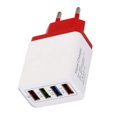 thumbnail image 3 of Peggybuy Portable 4 Ports USB Color Travel Charger Fast Charging Charger EU Plug Adapter, 3 of 6
