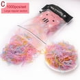 thumbnail image 2 of Élastique Jetable Coloré pour Cheveux Enfants Bébés Filles Tout-Petits 1000 Pcs/ensemble, 2 of 9