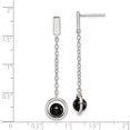 thumbnail image 3 of Primal Silver Sterling Silver Black Onyx Dangle Stud Earrings, 3 of 5