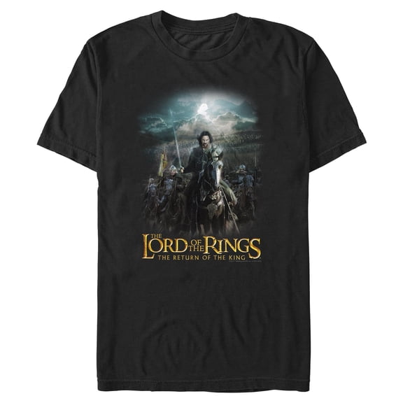 Mens The Lord of the Rings Battle Poster T Shirt