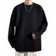 thumbnail image 1 of pstuiky camisas de manga larga para hombre, Blusa de cuello redondo con solapa interior y textura de color liso para hombre camisetas de hombre xxxxxl, 1 of 5