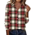 thumbnail image 1 of Camisas de Manga Larga para Mujeres de Ajuste Suelto Negocios Blusa de Trabajo Casual Color Sólido Capa Versátil Esencial para Todas las Estaciones, 1 of 8