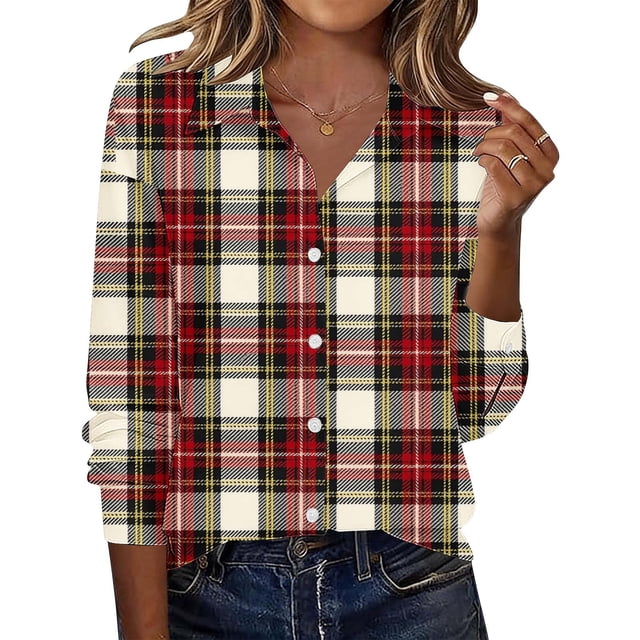 Camisas de Manga Larga para Mujeres de Ajuste Suelto Negocios Blusa de Trabajo Casual Color Sólido Capa Versátil Esencial para Todas las Estaciones