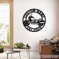thumbnail image 2 of Craftnamesign Custom Motorcycle Metal Wall Art Light, Custom Name Sign Home Decor, 2 of 5