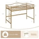 thumbnail image 2 of Tamaño individual loft cama ladder y tamaño completo safety guardrail, heavy-duty metal frame, 400 lbs capacity, space-saving design, gold finish, noise-free, easy to assemble - no box spring..., 2 of 6