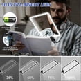 thumbnail image 3 of 5X Large Reading Magnifying Glass with Light, Rechargeable Hands-Free Magnifying Lamp with Flexible Gooseneck, 24x17cm Ultra Clear Lens, Perfect for R, 3 of 5
