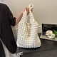 thumbnail image 5 of Bolsa De La Compra Bolso De Compras Mediano Para Mujer Decoración De Cadena Fruncido Verano Burbuja Nube Bolsa (Blanco) Tmvgtek Para Estrenar, 5 of 5