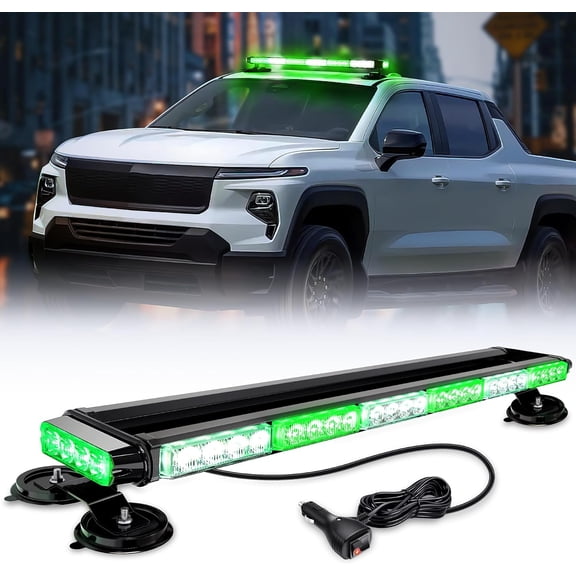 Nilight 29.5" Roof Top Strobe Lights 56LED Hazard Light Safety Warning LED Flashing Bar Magnetic Mount 12V 24V Cars Trucks Tractors Snow Plows Construction Vehicles
