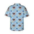 thumbnail image 3 of Picia Sea Turtle Gentle Cotton Regular Fit Short Sleeve Casual Hawaiian Shirt for Men-3X-Large, 3 of 9