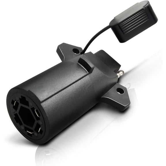 OPT7 7 Pin to 4 Pin Trailer Adapter w/Secure Tab, 7 Way Blade to 4 Way Flat Trailer Light Connector