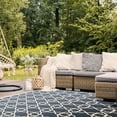 thumbnail image 5 of SAFAVIEH Courtyard Carol Geometric Indoor/Outdoor Area Rug, 6'7" x 9'6", Navy/Beige, 5 of 11