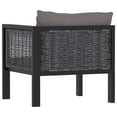 thumbnail image 3 of vidaXL Sectional Corner Sofa with Left Armrest Poly Rattan Anthracite, 3 of 8