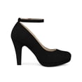 thumbnail image 3 of BLISSFUL STEP Escarpins à Talons Aiguilles pour Femmes à Bride à la Cheville, Bout Rond, Noir 8, 3 of 7
