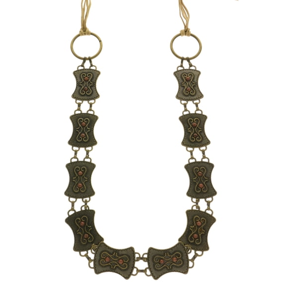 Mi Amore String-Belt Bronze-Tone/Tan