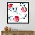thumbnail image 3 of Designart 'Red Full Moon With Asian Crane Bird' Traditional Framed Art Print, 3 of 4