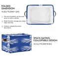 thumbnail image 3 of White Coconut Trees Square Storage Bins with Handles Collapsible Containing Box 1 Pack, 3 of 9