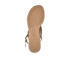 thumbnail image 3 of WHITE MOUNTAIN Womens Navy Adjustable Strap Cushioned London Slip On Thong Sandals Shoes 6 M, 3 of 5