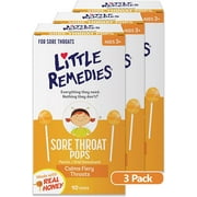 Little Remedies Little Colds, Honey Pops, 10 CT (Pack - 3)
