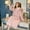 pink, variant on GZhLonKiMa Winter Women Flannel Nightdress Thicken Warm Sleepwear Ladies Coral Fleece Nightgowns Female Sleepshirts Casual Home Clothes