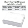 3pcs Luxurious Microfiber Duvet Cover Set With Zipper Closure And