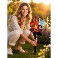 thumbnail image 4 of Flame Spread the wings Dragon Solar Garden Light, Gothic Fire Dragon Solar Stake Lamp with Glowing Wings, Waterproof Outdoor Ornament for Patio Yard Halloween Decor, 4 of 8