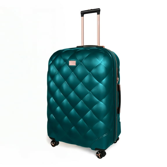 29" Large Checked Luggage Hardside Expandable Suitcase with Spinner Wheels & TSA Lock, Lightweight Rolling Luggage for Travel,Teal, WD8810