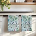 thumbnail image 7 of Teal Blue Coastal Kitchen Towels Set of 4, Nautical Starfish Shells Ocean Sea Absorbent Dish Towels for Kitchen, Microfiber Hand Towel, Quick Drying Tea Towel for Cleaning Decorative Dishcloths, 7 of 7