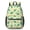 Yellow Green Dinosaurs Silhouettes Pattern, variant on Dinosaur and Text White Pattern 17" Waterproof Oxford School Backpacks for Teens, S-Shape Padded Straps, for School, Travel, Hiking, Camping
