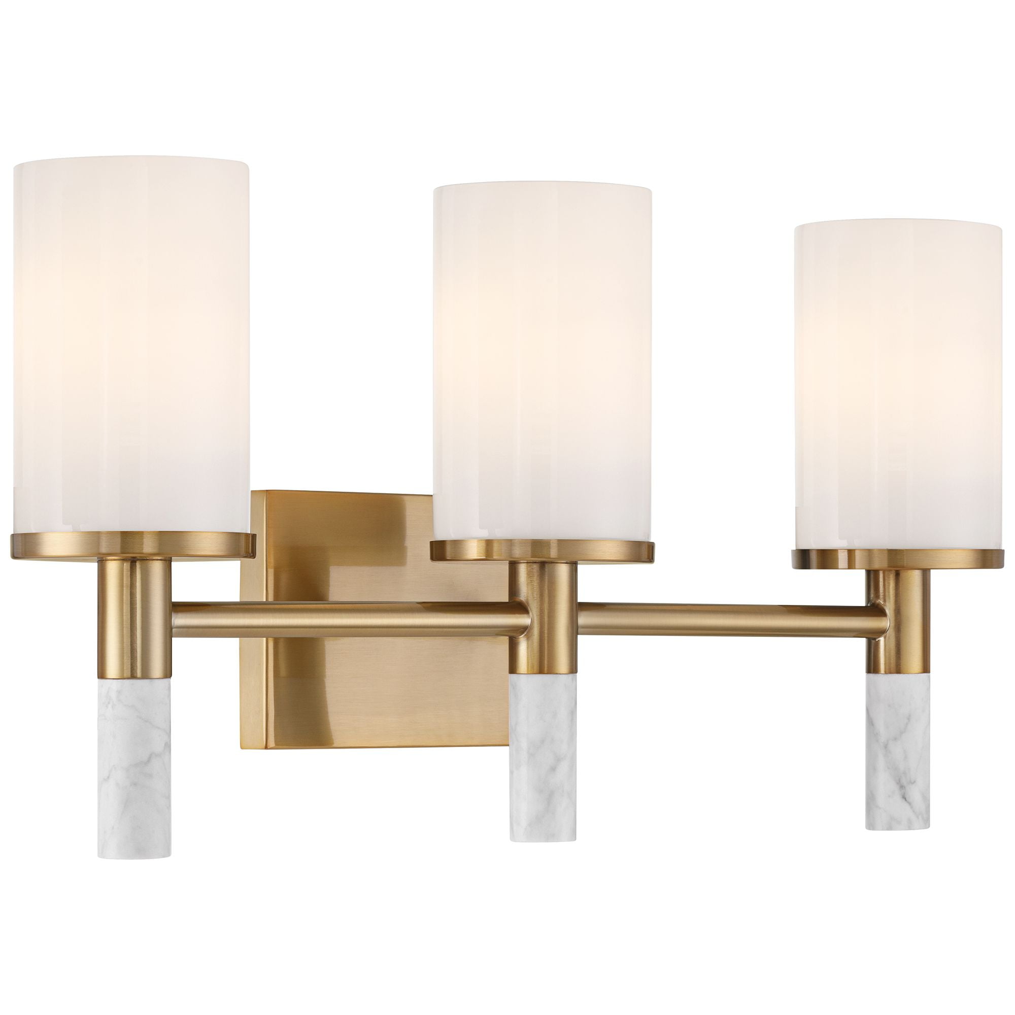 Possini Euro Design Lucius 21 3/4" High Modern 3 Light Bathroom Vanity Wall Lamp Light Fixture Mount Hardwired Soft Gold