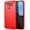 Red, variant on Nakedcellphone [NAVY BLUE CARBON FIBER] Flexible TPU Slim Phone Case Cover [Anti-Shock, Anti-Fingerprint] for Cricket LG Harmony 4, LG Premier Pro Plus (L455DL)