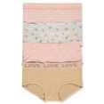thumbnail image 4 of Sweet N Sassy Girls' 4-Pack Hipster Underwear Color: white/multi Size: 10 - 12, 4 of 5
