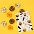 thumbnail image 3 of Big Dot of Happiness Jack-O'-Lantern Paper Treat Bags, Kids Halloween Individual Candy Snack Favors, Greaseproof White Sandwich Cookie Bags - 25 Count, 3 of 5