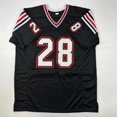 thumbnail image 4 of Autographed/Signed Marshall Faulk San Diego State Black College Football Jersey Beckett BAS COA, 4 of 4