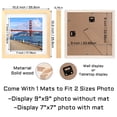 thumbnail image 2 of Marco de fotos POUYCIW, 25,8 cm, madera maciza, 9 x 9 pulgadas, mate, 7 x 7 pulgadas, 2 of 8