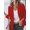 Red, variant on Women's Casual Long Sleeve Button Lapel Blazer Jacket Loose Solid Color Work Office Blazer Coat
