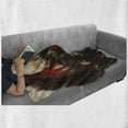 thumbnail image 6 of Fantasy World Soft Flannel Fleece Blanket, Majestic Dragon Resting on Mountain Mythological Fire-Spewing Creature Print, Cozy Plush for Indoor and Outdoor Use, 50" x 60", Multicolor, by Ambesonne, 6 of 6