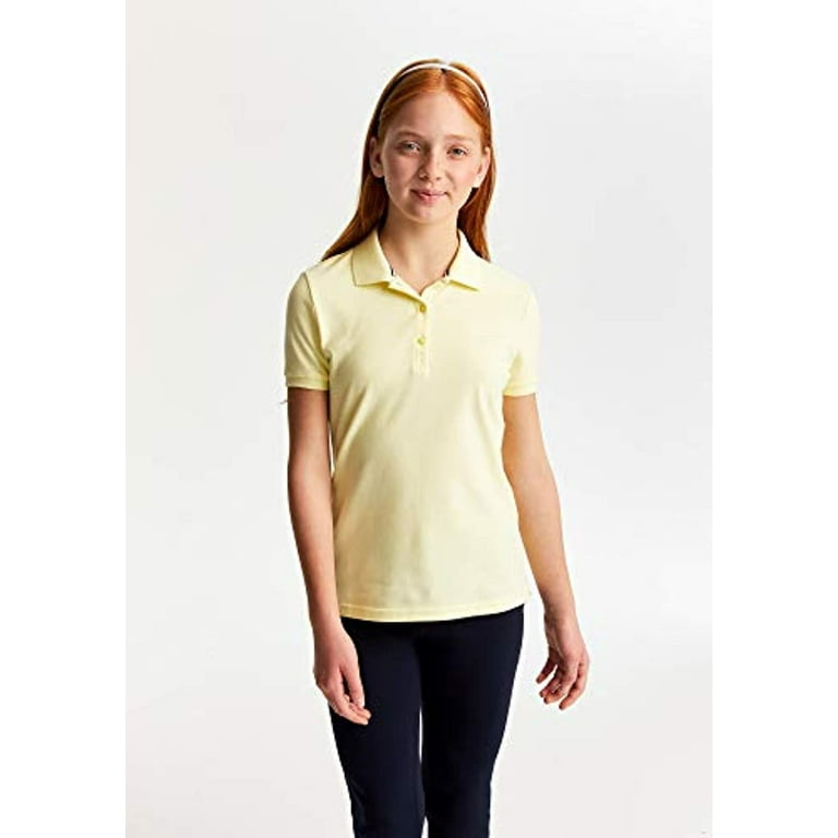 French Toast Girls School Uniform Short Sleeve Stretch Pique Polo Shirt Sizes 4 20 Walmart