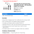 thumbnail image 2 of Spark Plug Wire Set with Spark Plugs - Compatible with 2000 - 2005 Mitsubishi Eclipse 2.4L 4-Cylinder 2001 2002 2003 2004, 2 of 2