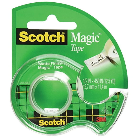 Scotch 104-ESF Magic Invisible Tape 1/2 x 450 in. (Pack of 8)