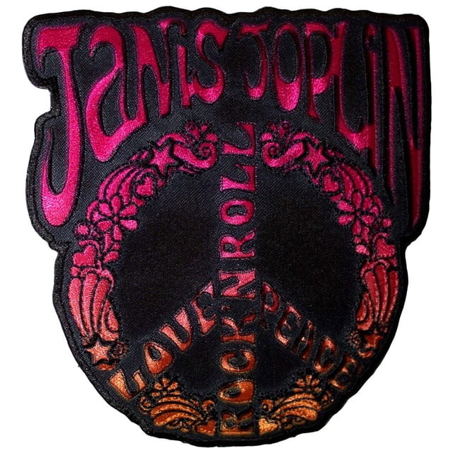 Janis Joplin Écusson Thermocollant Signe de Paix