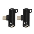 thumbnail image 4 of USB C Headphone Adapter, Sturdy Durable 2 Pieces USB C to 3.5mm Audio Adapter 2 in 1 Design  For PC For Phone For Tablet ANGGREK Negro, 4 of 8