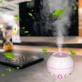 thumbnail image 1 of Humidificador USB de niebla fría | Mini difusor de aire portátil con tanque de agua de 130 ml | Funcionamiento silencioso | Luz nocturna LED colorida | Para casa, coche, oficina, dormitorio, viaje, 1 of 8
