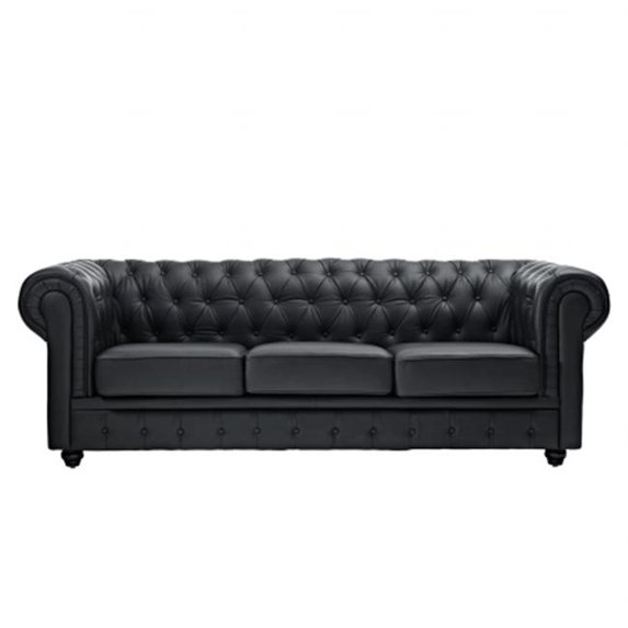 East End Imports Chesterfield Sofa in Leather & Leather Match