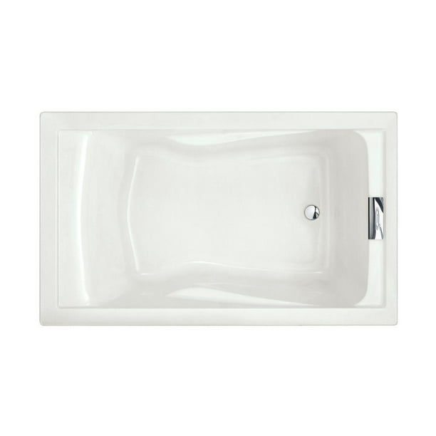 American Standard Evolution 60 in x 36 in Deep Soak Bathtub White