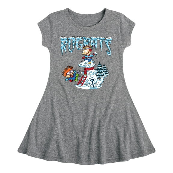 Rugrats - Snowball Fight - Toddler & Youth Girls Fit & Flare Dress