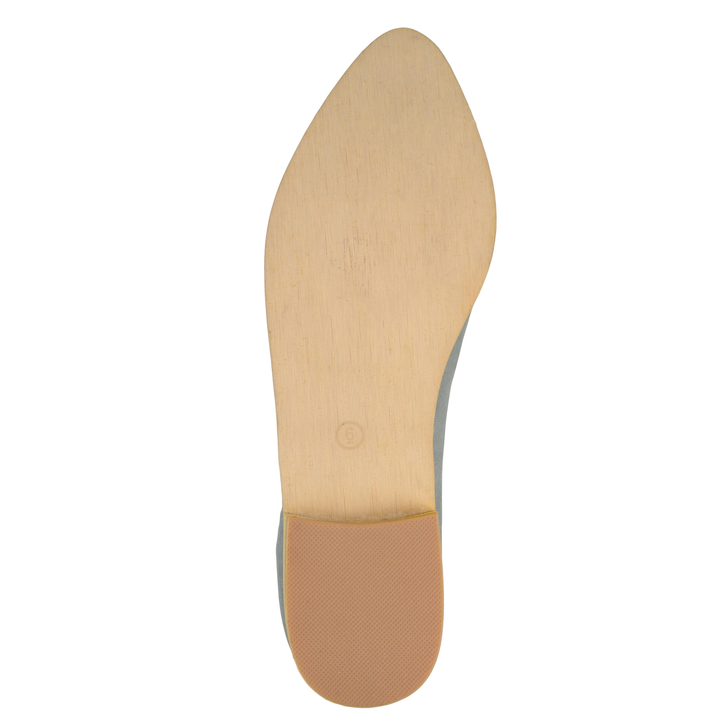 Brinley Co. Women's Faux Leather Almond Toe D'orsay Flats