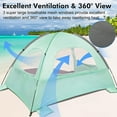 thumbnail image 6 of Twfbrm Beach Tent for 3/4 Person - Easy Setup Sun Shade Shelter, Portable Beach Shade Sun Canopy with UPF 50+ UV Protection, Removable Windows Family Size, 6 of 6