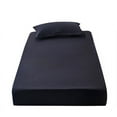 thumbnail image 2 of Material durable del paquete de la sola cama del sombrero de la cama del color sólido doble de la cubierta de colchón, 2 of 6