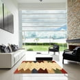 thumbnail image 6 of Ahgly Company Indoor Rectangle Contemporary Red Abstract Area Rugs, 7' x 9', 6 of 6